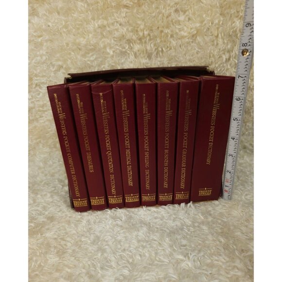 The New International Websters Pocket Complete Dictionary 8-Book Set By Trident - Picture 3 of 10